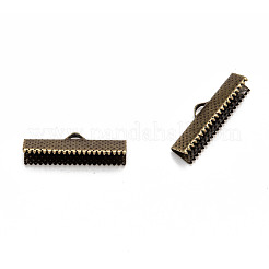 Iron Ribbon Crimp Ends&nbsp;E182Y-NFAB