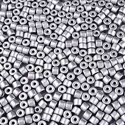 ベーキングペイント パールガラス シードビーズ  丸い穴  シリンダー  ゲインボロ  4x5.5mm  穴：1.8mm  約2500個/ポンド&nbsp;SEED-T008-03T
