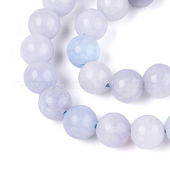Natural Chalcedony Beads Strands&nbsp;G-S333-8mm-004-01