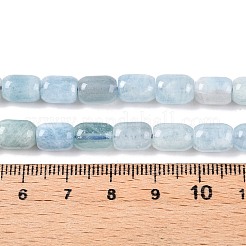 天然石アクアマリンビーズ連売り  コラム  9~9.5x6mm  穴：0.9~1mm  約42~43個/連  15.24~15.8''（38.7~39.5センチメートル）&nbsp;G-G980-35