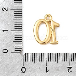 Brass Micro Pave Cubic Zirconia Charms&nbsp;KK-P340-24G-10