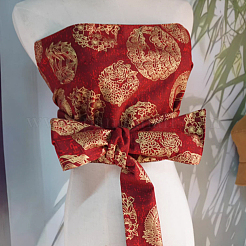 Dragon Pattern Cotton Fabric&nbsp;DIY-WH0579-96A