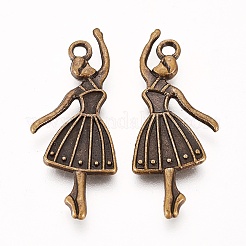 Alloy Dancer Charm Pendant&nbsp;LS-TIBEP-3773-AB-LF
