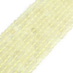 Natural Lemon Quartz(Heated) Beads Strands&nbsp;G-K366-B01-02