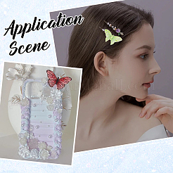 50Pcs 5 Styles Spray Painted Resin Decoden Cabochons&nbsp;RESI-SC0003-44