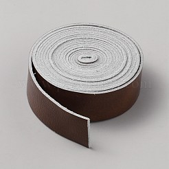 平らな模造革コード  ココナッツブラウン  25x2mm  約2.52ヤード（2.3m）/ロール&nbsp;AJEW-WH20005-16F-03