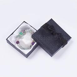 天然フローライトストレッチブレスレット  ラインストーンスペーサービーズ付き  2インチ（52mm）  1連 /箱&nbsp;BJEW-JB03210-02
