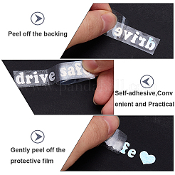 Laser PVC Drive Safe Self Adhesive Car Stickers&nbsp;STIC-WH0013-09B