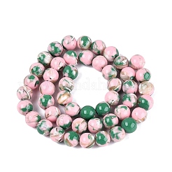 Assembled Synthetic Turquoise and Trochus Shell Beads Strands&nbsp;G-N369-02C-01