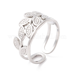 Non-Tarnish 304 Stainless Steel Cuff Ring&nbsp;RJEW-F121-06P