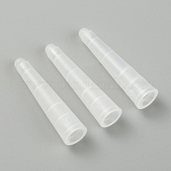 プラスチックピンセット保護カバー  ストレートチップピンセット用シース  ホワイトスモーク  27x6mm  穴：4mm&nbsp;AJEW-WH0323-42D