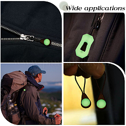 20Pcs 2 Styles Luminous PVC Plastic Replacement Zipper Puller Tabs&nbsp;FIND-CL0002-22