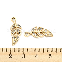 UV Plating Alloy Rhinestone Pendants&nbsp;PALLOY-D026-12G