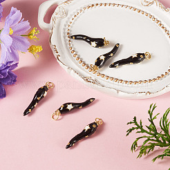 6Pcs Brass Enamel Pendants&nbsp;KK-SW0001-08E