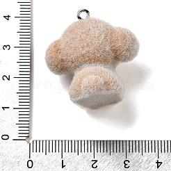 Flocky Resin Pendants&nbsp;RESI-E059-05B