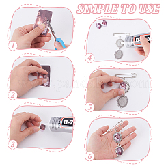 DIY ブランク楕円形合金ブローチ DIY 製作キット  アンティークシルバー  95x56mm&nbsp;JEWB-AB00024