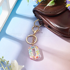 Number 0 Transparent Resin Keychains&nbsp;KEYC-TADJ0001-10J
