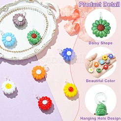 8Pcs 8 Colors Glass Pendants&nbsp;GLAA-CJ0002-81