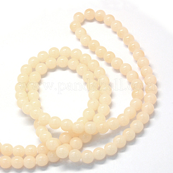 Baking Paint Imitation Jade Glass Round Bead Strands&nbsp;X-DGLA-Q021-6mm-41