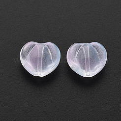 Two Tone Transparent Spray Painted Glass Beads&nbsp;GLAA-T022-24-C04