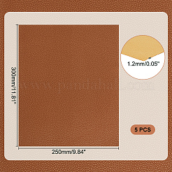 長方形のpuレザー生地  ソファ/シートパッチ用  シエナ  30x25x0.12cm&nbsp;DIY-WH0349-324A