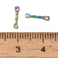 Ion Plating(IP) 304 Stainless Steel Connector Charms&nbsp;STAS-Q323-02A-MC