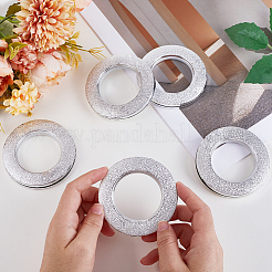 プラスチック製のカーテンリング  ほとんどのカーテン装飾用  銀  72x10.5mm  内径：43mm&nbsp;LS-AJEW-WH0368-39B