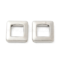 合金中空菱形ビーズ  カドミウムフリー＆鉛フリー  プラチナ  16.5x16.5x4mm  穴：1.2mm  約251個/1000g&nbsp;TIBE-P003-24P
