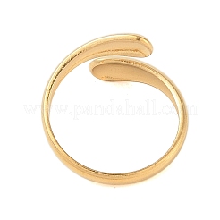 Ion Plating(IP) 304 Stainless Steel Open Cuff Ring for Women&nbsp;STAS-S125-12G