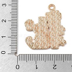 合金ペンダント  エナメル  アイルランドの祭り  クローバー帽子テーマ  靴  27.5x23x1.5mm  穴：2mm&nbsp;ENAM-D285-02KCG-01