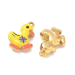 304 Stainless Steel Enamel Pendants&nbsp;STAS-Q119-06G-02