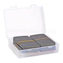 200個2スタイルの厚紙ディスプレイカードとoppセロハンバッグ  ネックレスとイヤリング用  ブラック  9x6cm  100個/スタイル&nbsp;CDIS-LS0001-05C