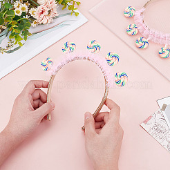 Cloth with Lollipop Hair Bands for Women Girl&nbsp;OHAR-WH0029-13B