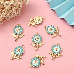 8Pcs Alloy Enamel Pendants&nbsp;ENAM-YW0002-31C