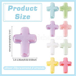 4 Strands Handmade Porcelain Beads&nbsp;PORC-ME0001-19