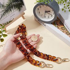 樹脂バッグハンドル  合金スプリングゲートリングとクラスプ付き  バッグストラップ用交換アクセサリー用  シエナ  61.5cm  1個/箱&nbsp;DIY-WR0002-50