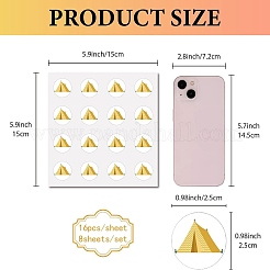 8 Sheets Plastic Waterproof Self-Adhesive Picture Stickers&nbsp;DIY-WH0428-120