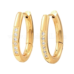 304 Stainless Steel & Crystal Rhinestone Hoop Earrings&nbsp;SA-G003-01G