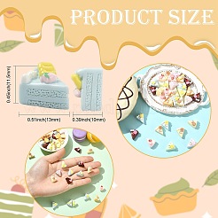 樹脂食品シミュレーション  ドールハウスのキッチン遊びの装飾用  ミックスカラー  13x11.5x10mm&nbsp;AJEW-CJC0020-005-1