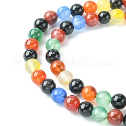 Natural Agate Beads Strands&nbsp;G-YW0001-33A