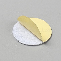 フェルト製の粘着ステッカー  フラットラウンド  ホワイト  37.5x1mm&nbsp;STIC-WH0003-59B