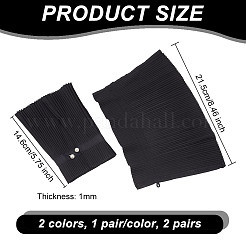 2 Pairs 2 Colors Polyester and Chiffon Faux Collar&nbsp;FIND-OC0003-15