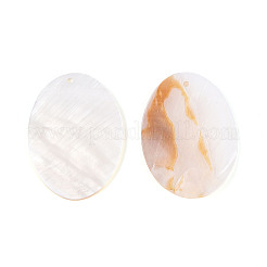 Natural Freshwater Shell Pendants&nbsp;BSHE-T014-08
