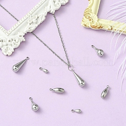 8Pcs 4 Styles 304 Stainless Steel Pendants&nbsp;STAS-CJ0002-84