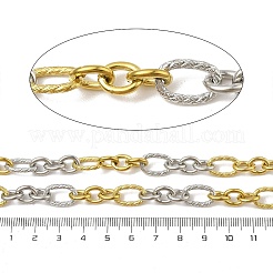 Ion Plating(IP) 304 Stainless Steel Two-Tone Link Chains&nbsp;CHS-M006-08PG