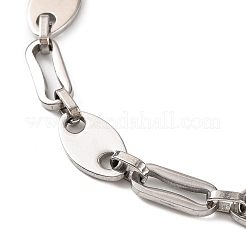 201 Stainless Steel Coffee Bean Chain Bracelets&nbsp;BJEW-B078-91P