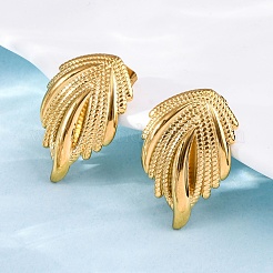 304 Stainless Steel Stud Earrings for Women&nbsp;EJEW-F357-05G