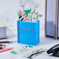 Plastic Book-shaped Bookmark Holder&nbsp;AJEW-WH0596-545B