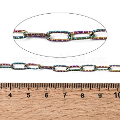 304 Stainless Steel Textured Paperclip Chains&nbsp;CHS-P029-01RC