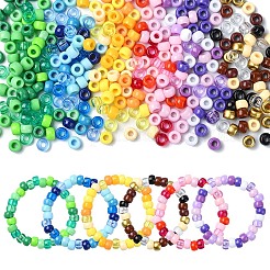 480Pcs 6 Colors Opaque & Transparent Plastic Beads&nbsp;KY-YW0001-75A